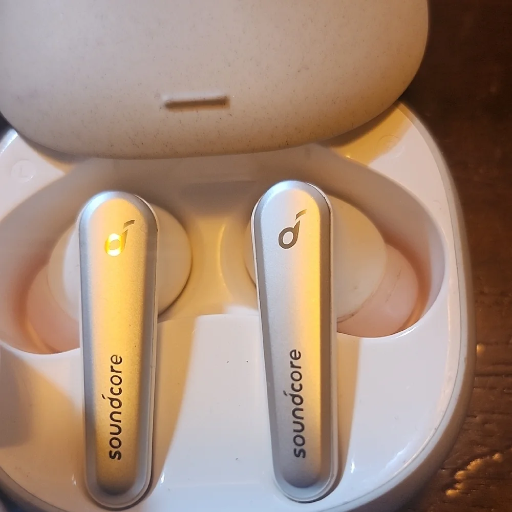 White Wireless Earbuds.THE A90 PRO EARBUDS. THE SOUNDCORE PRO LIBERTY 2 EARBUDS.